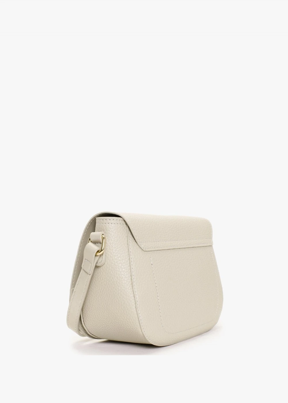 Valentino Superman Light Grey Pebbled Saddle Bag 2 Valentino Superman Light Grey Pebbled Saddle Bag - Image 2