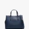 Valentino Superman Pebbled Navy Tote Bag