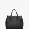 Valentino Superman Pebbled Black Tote Bag