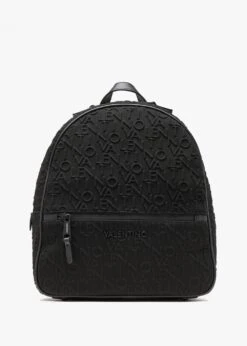 Valentino Thermal Nero Logo Embossed Backpack