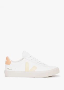 Veja Campo Chromefree Leather Extra White Sun Peach Trainers