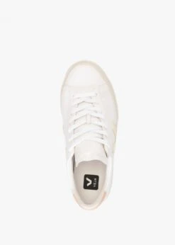 Veja Campo Chromefree Leather Extra White Sun Peach Trainers -Daniel Footwear Shop veja campo p134576 196609 image