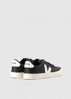 Veja Men's Campo Chromefree Leather Black White Trainers -Daniel Footwear Shop veja mens campo p138551 209744 image
