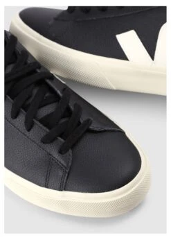 Veja Men's Campo Chromefree Leather Black White Trainers -Daniel Footwear Shop veja mens campo p138551 209747 image