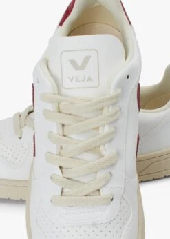 Veja Men's V-10 C.W.L Vegan White Marsala Trainers -Daniel Footwear Shop veja mens v 10 p138554 209763 image