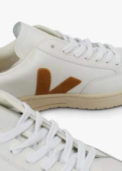 Veja Men’s V-12 Leather Extra White Camel Trainers -Daniel Footwear Shop veja mens v 12 p138556 209774 image