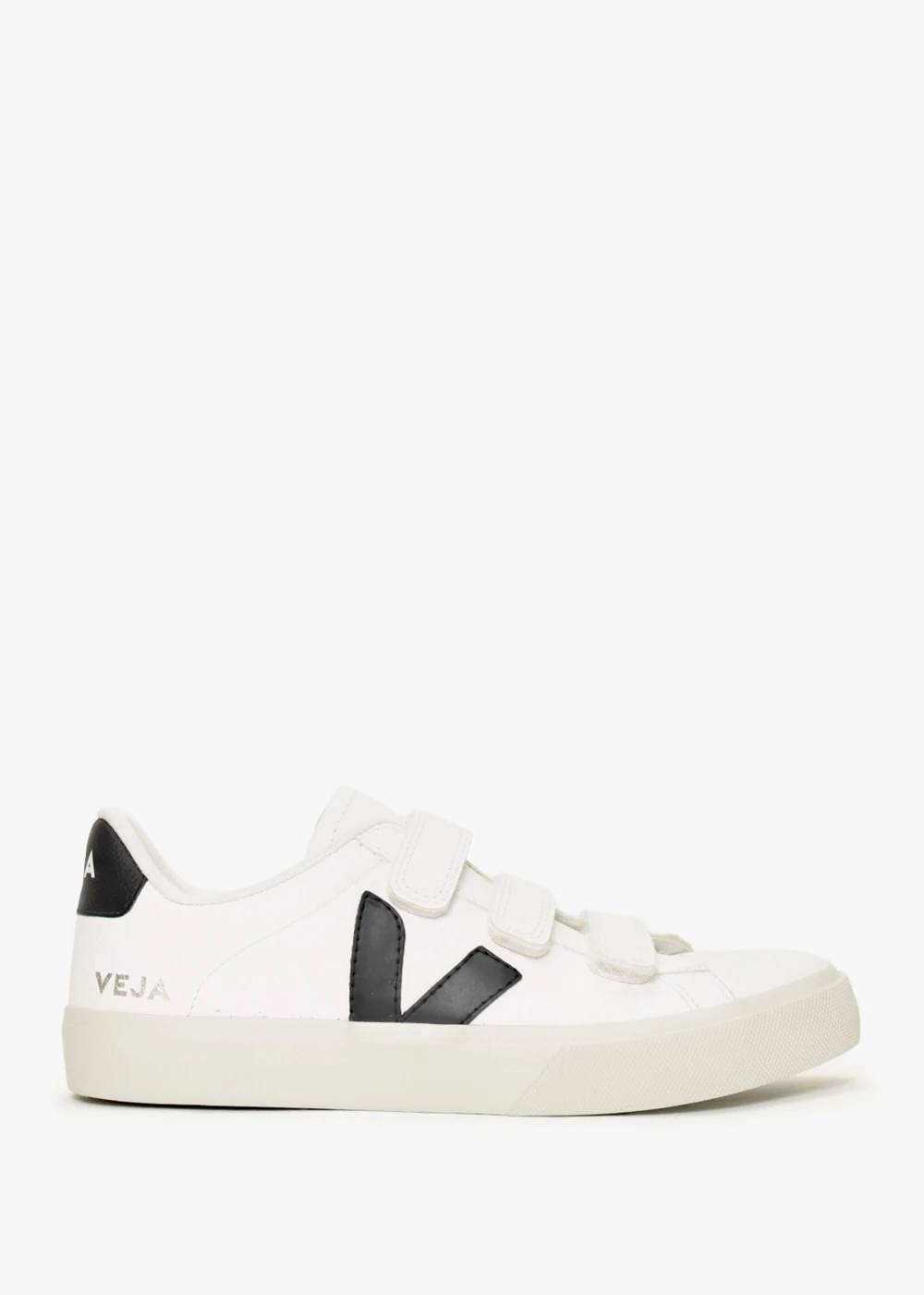 Veja Recife Logo Chromefree Leather Extra White Black Trainers 1 Veja Recife Logo Chromefree Leather Extra White Black Trainers