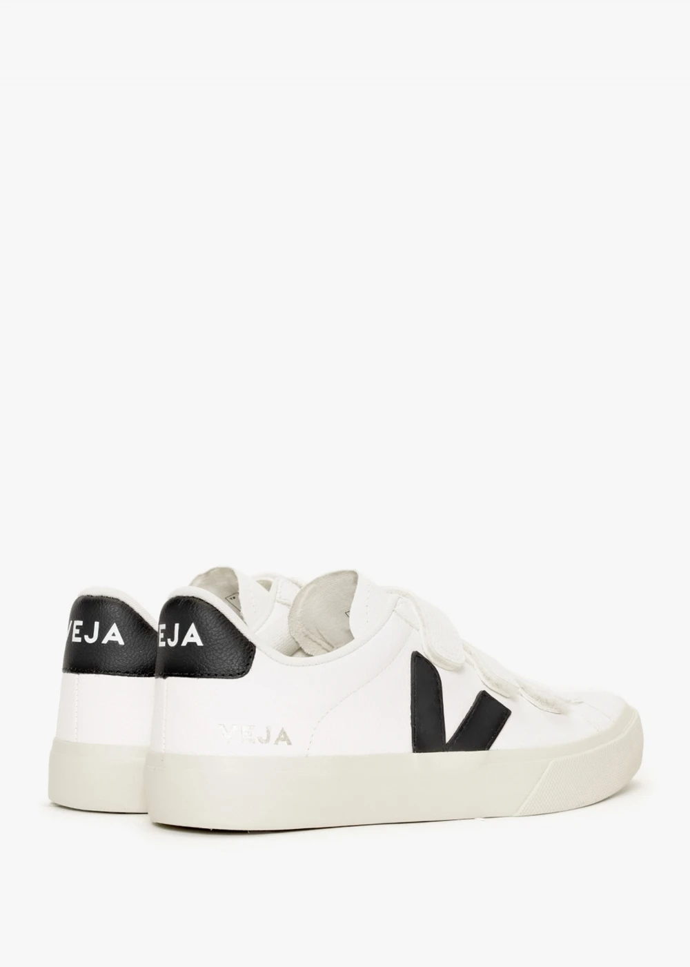 Veja Recife Logo Chromefree Leather Extra White Black Trainers 3 Veja Recife Logo Chromefree Leather Extra White Black Trainers - Image 3
