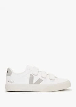 Veja Recife Logo Chromefree Leather Extra White Natural Trainers