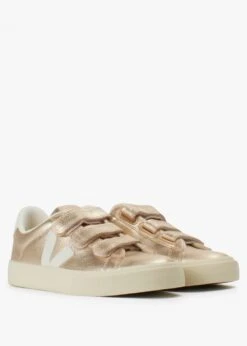 Veja Recife Logo Chromefree Leather Platine White Trainers -Daniel Footwear Shop veja recife logo p138557 203360 image