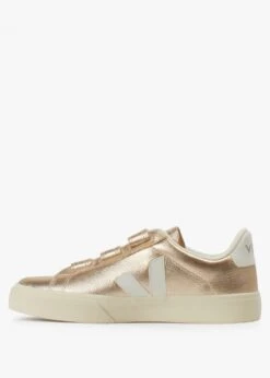 Veja Recife Logo Chromefree Leather Platine White Trainers -Daniel Footwear Shop veja recife logo p138557 203366 image