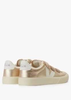 Veja Recife Logo Chromefree Leather Platine White Trainers -Daniel Footwear Shop veja recife logo p138557 203372 image