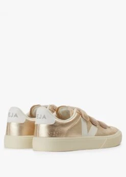 Veja Recife Logo Chromefree Leather Platine White Trainers -Daniel Footwear Shop veja recife logo p138557 209778 image