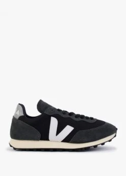 Veja Rio Branco Alveomesh Black White Oxford Grey Trainers