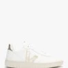 Veja V-10 Leather Extra White Platine Trainers