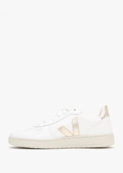 Veja V-10 Leather Extra White Platine Trainers -Daniel Footwear Shop veja v 10 p119150 199519 image