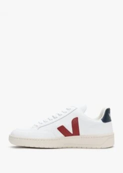Veja V-12 Leather Extra White Marsala Nautico Trainers -Daniel Footwear Shop veja v 12 p119364 201410 image