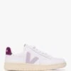 Veja V-12 Leather Extra White Parma Magenta Trainers