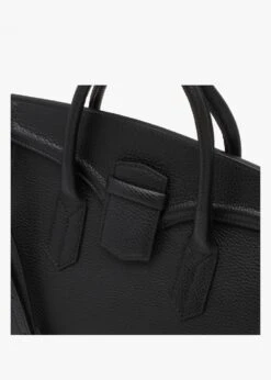 X Christian Villa Black Tumbled Leather Satchel Bag 7 X Christian Villa Black Tumbled Leather Satchel Bag -Daniel Footwear Shop villastruct p135586 200008 image