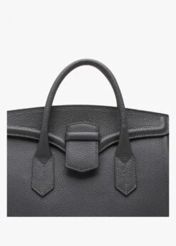 X Christian Villa Grey Tumbled Leather Satchel Bag -Daniel Footwear Shop villastruct p135587 200012 image