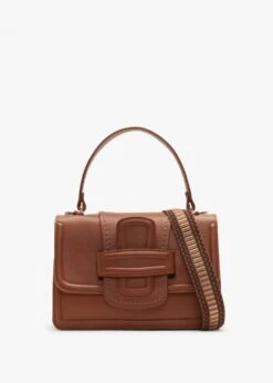 Linda California Caramello Leather Shoulder Bag