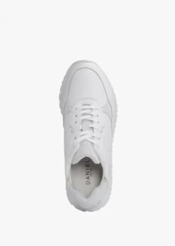 Volly White Suede & Leather Trainers -Daniel Footwear Shop volly p135494 195863 image