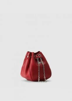 Vivienne Westwood Medium Vegan Chrissy Red Bucket Bag -Daniel Footwear Shop vw chrissy bucket red cross body bag p142161 213370 image