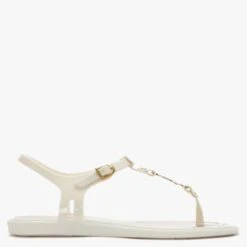 Vivienne Westwood X Melissa Solar Orb Ivory Toe Post Sandals