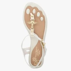 Vivienne Westwood X Melissa Solar Orb Ivory Toe Post Sandals -Daniel Footwear Shop vw solar p84593 172256 image