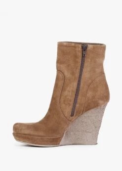Wisest Tan Suede Wedge Ankle Boots -Daniel Footwear Shop wisest tan suede wedge ankle boots p134453 197589 image
