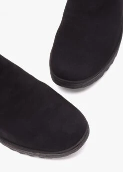 Fly London Yoss Black Suede Wedge Ankle Boots -Daniel Footwear Shop yoss black suede wedge ankle boots p135972 217093 image